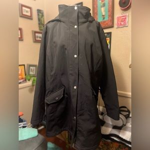 Women’s Liz Claiborne Adjustable Size Micro-fleece Lined Waterproof Coat, 3X